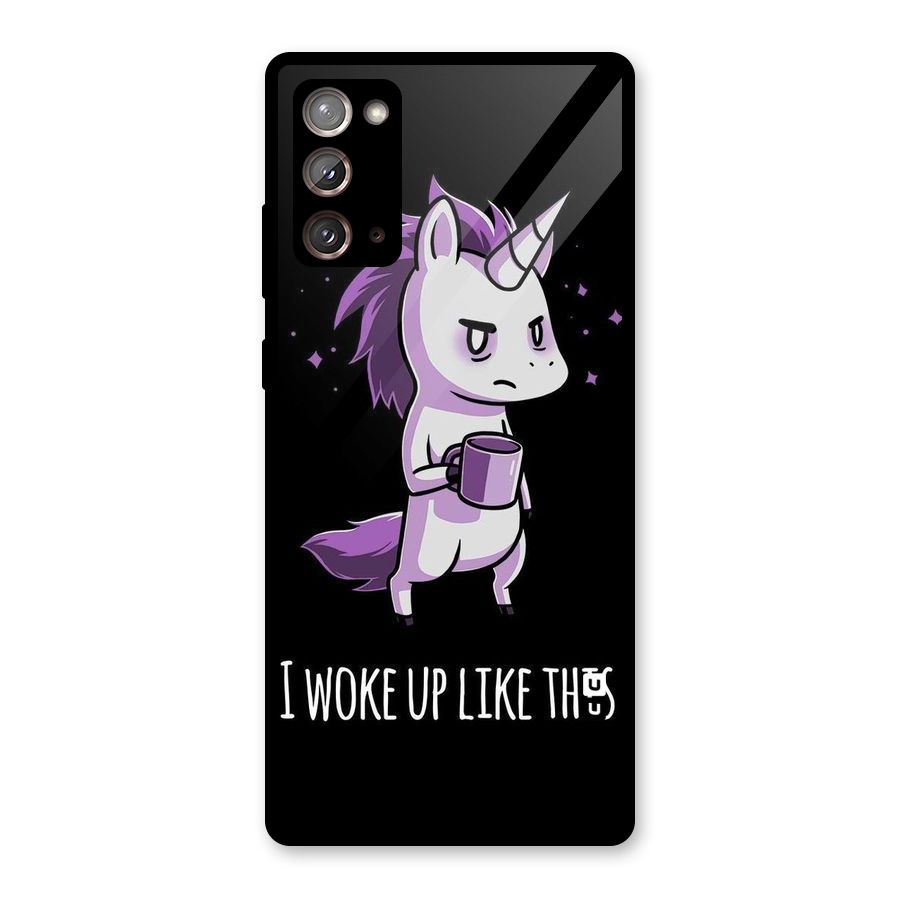 Unicorn Morning Glass Back Case for Galaxy Note 20