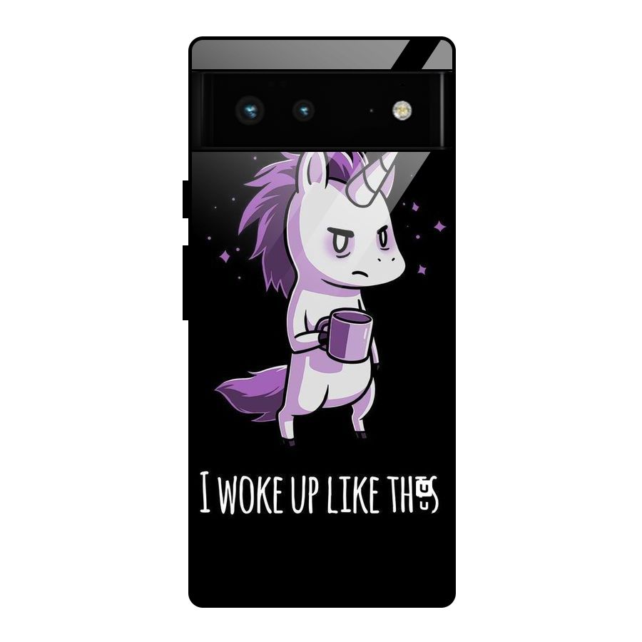 Unicorn Morning Glass Back Case for Google Pixel 6