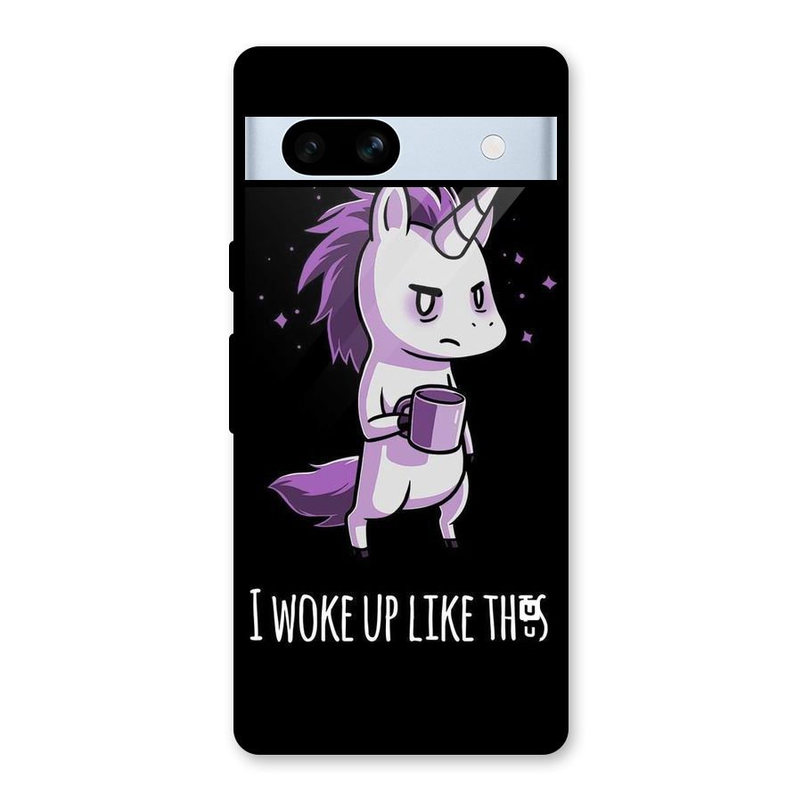 Unicorn Morning Glass Back Case for Google Pixel 7a