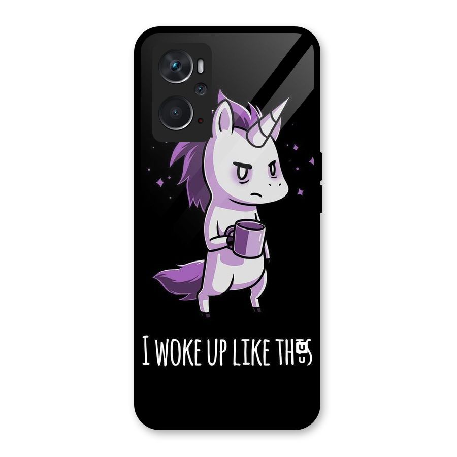 Unicorn Morning Glass Back Case for Oppo K10 4G