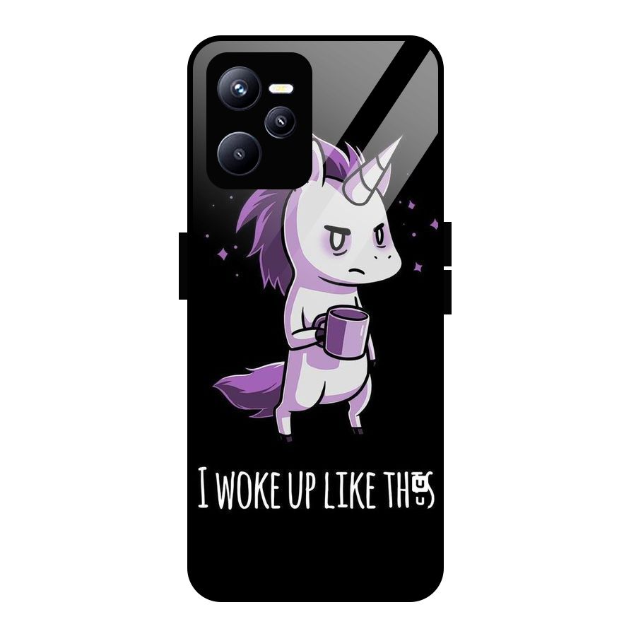 Unicorn Morning Glass Back Case for Realme C35