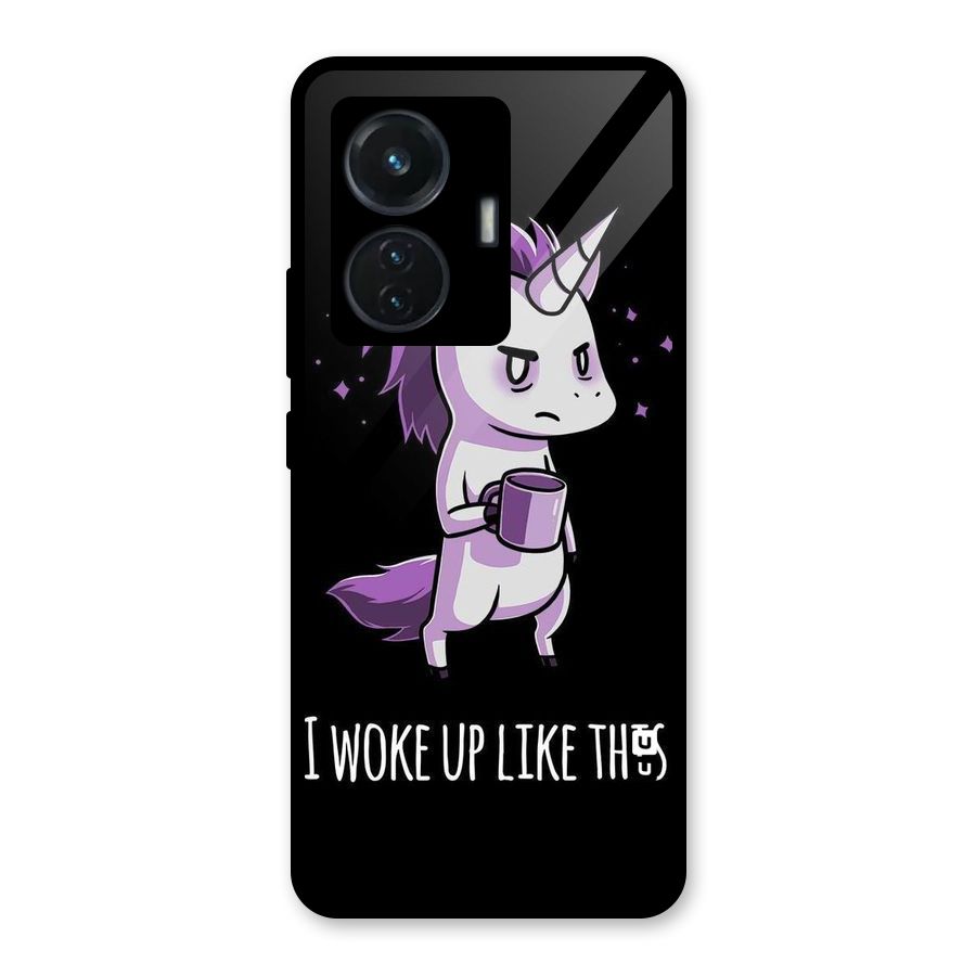 Unicorn Morning Glass Back Case for Vivo T1 44W
