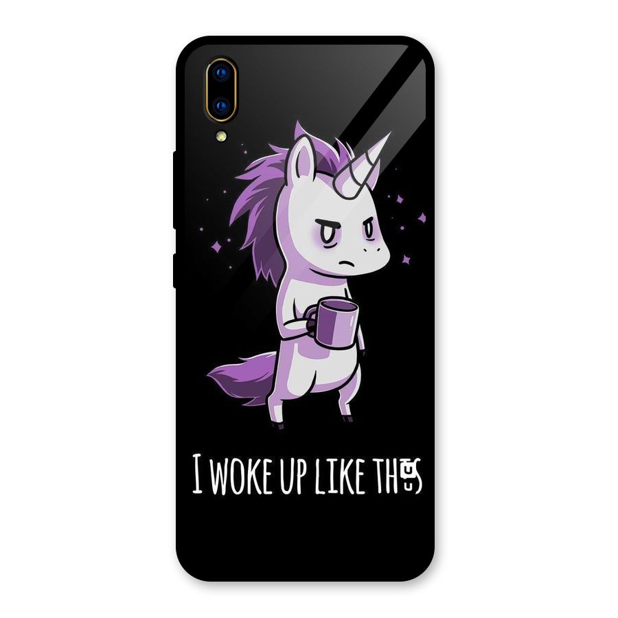 Unicorn Morning Glass Back Case for Vivo V11 Pro