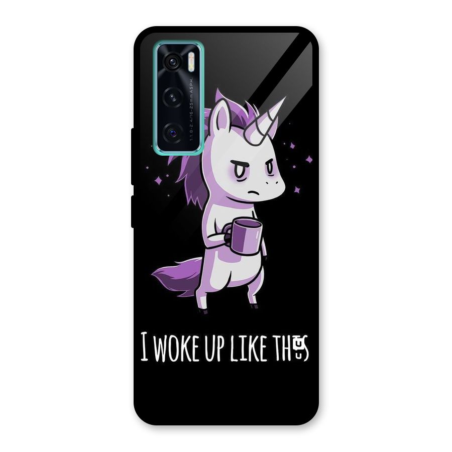 Unicorn Morning Glass Back Case for Vivo V20 SE