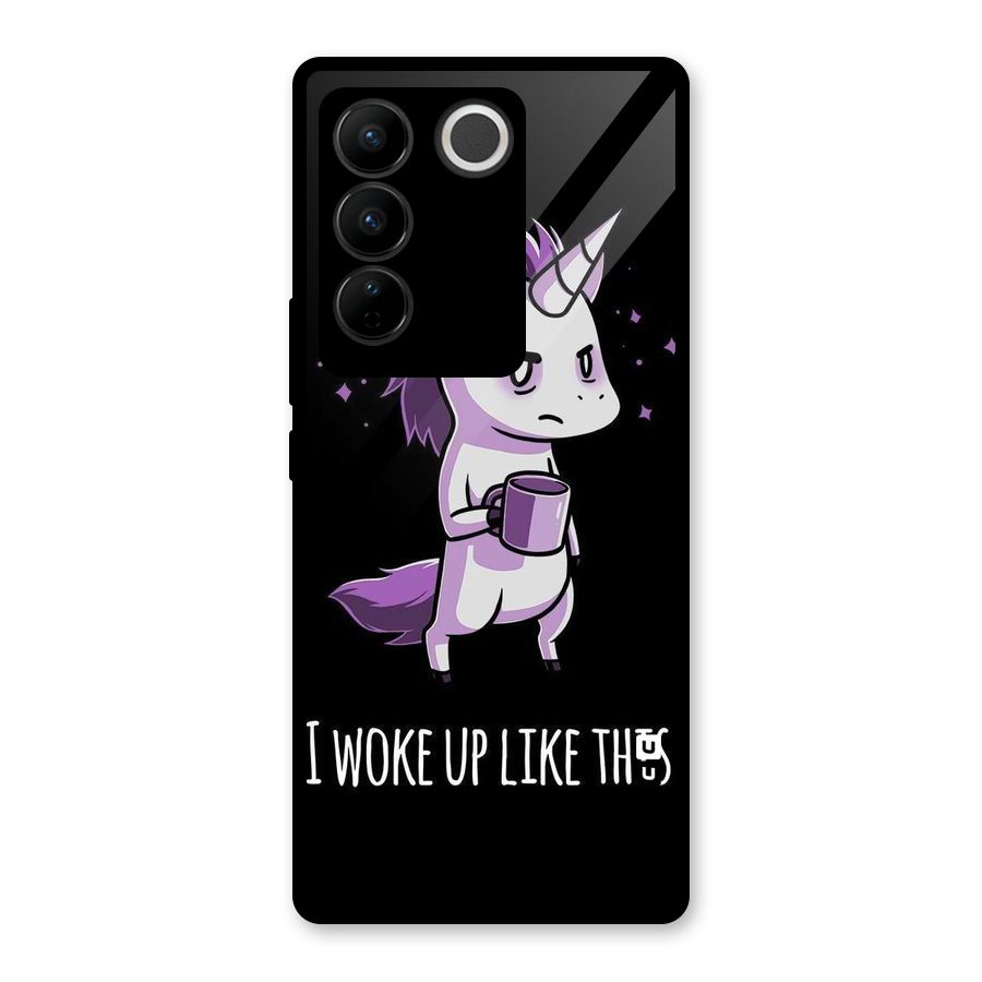 Unicorn Morning Glass Back Case for Vivo V27