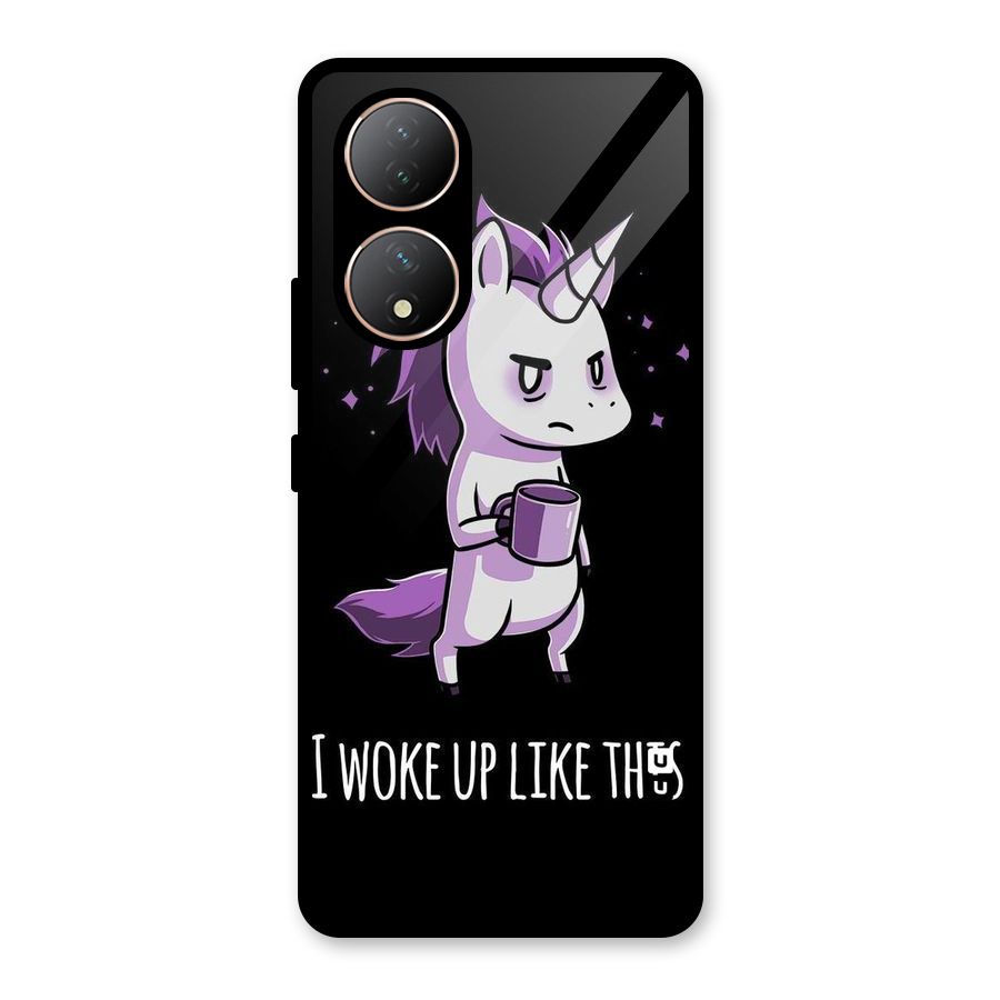 Unicorn Morning Glass Back Case for Vivo Y100A