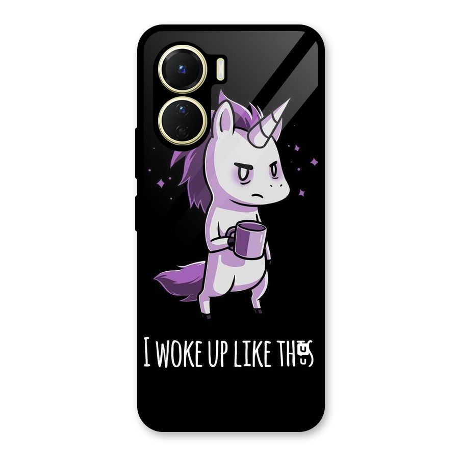 Unicorn Morning Glass Back Case for Vivo Y16