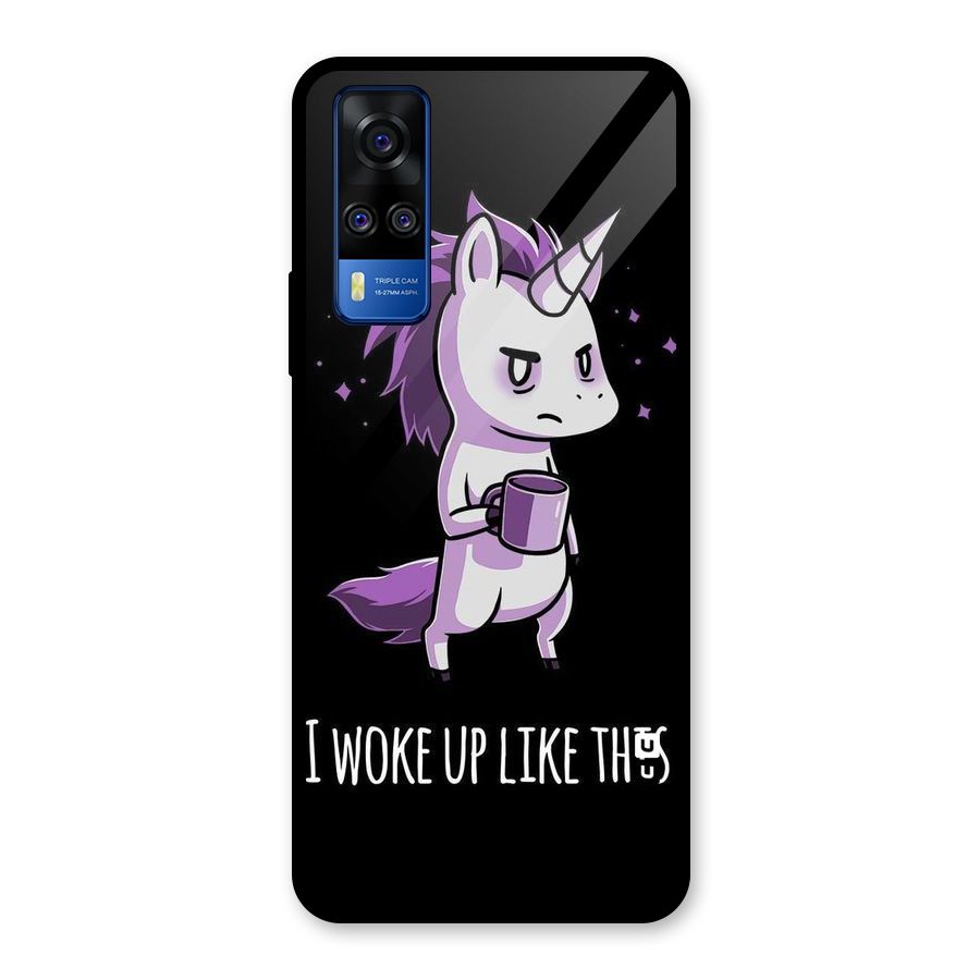 Unicorn Morning Glass Back Case for Vivo Y31