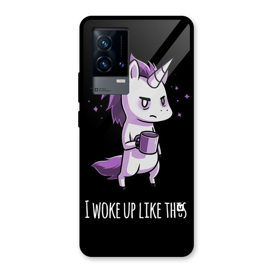 Unicorn Morning Glass Back Case for iQOO 9 5G
