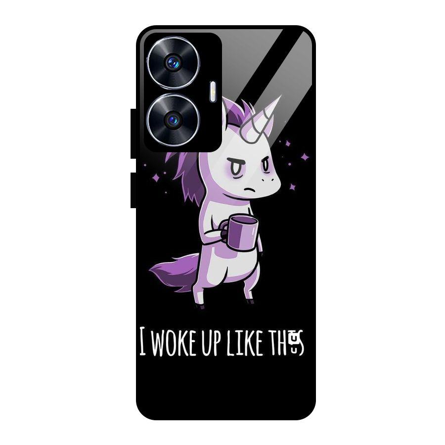 Unicorn Morning Glass Back Case for realme C55