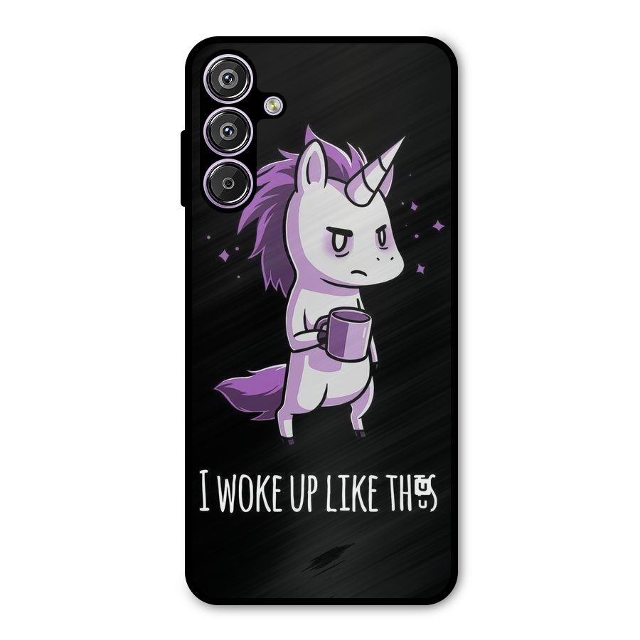 Unicorn Morning Metal Back Case for Galaxy F15