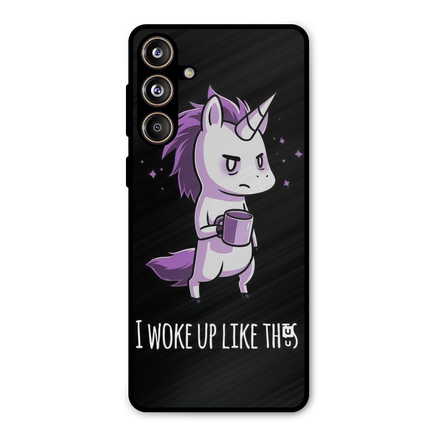 Unicorn Morning Metal Back Case for Galaxy F55