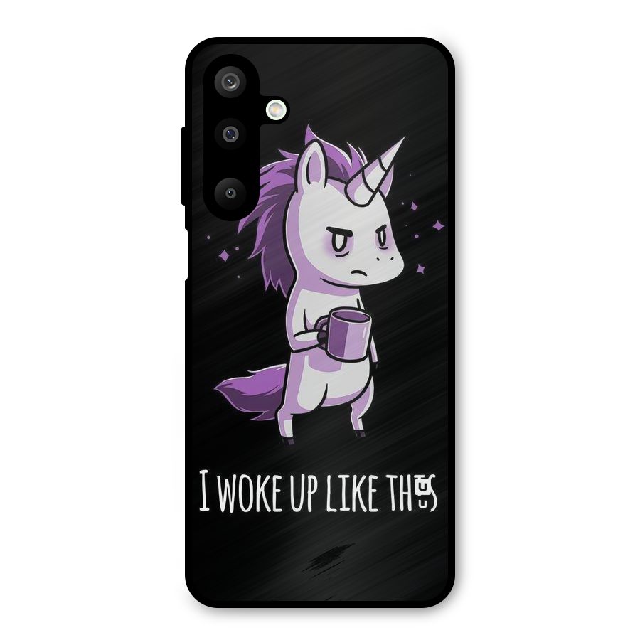 Unicorn Morning Metal Back Case for Galaxy M16