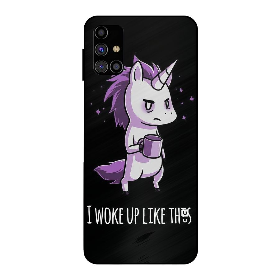 Unicorn Morning Metal Back Case for Galaxy M31s