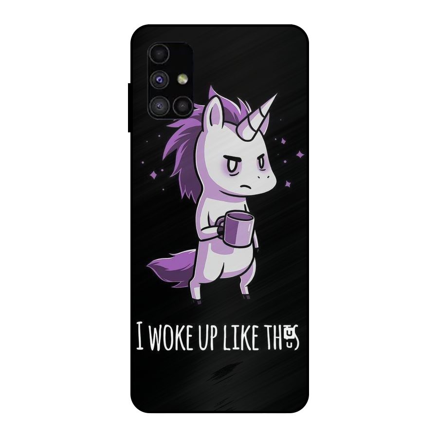 Unicorn Morning Metal Back Case for Galaxy M51