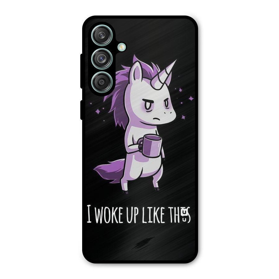 Unicorn Morning Metal Back Case for Galaxy M55 5G