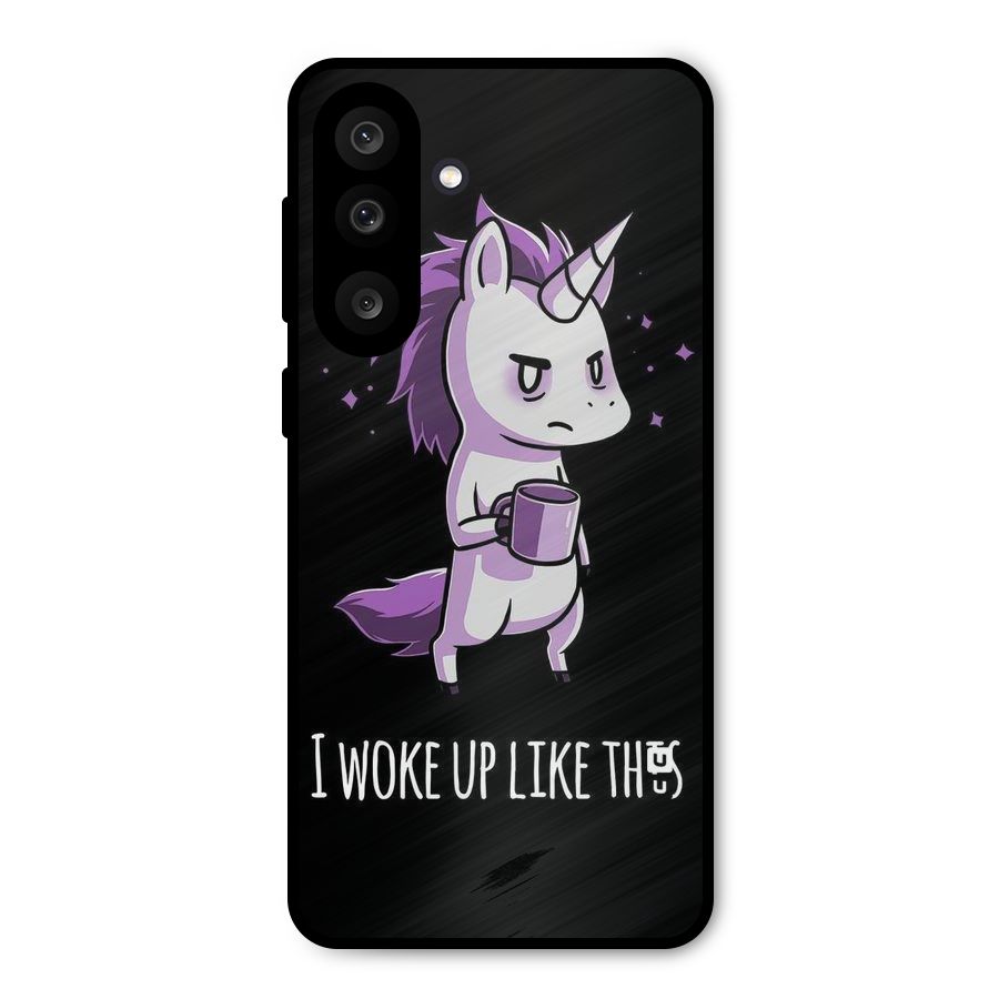 Unicorn Morning Metal Back Case for Galaxy M56