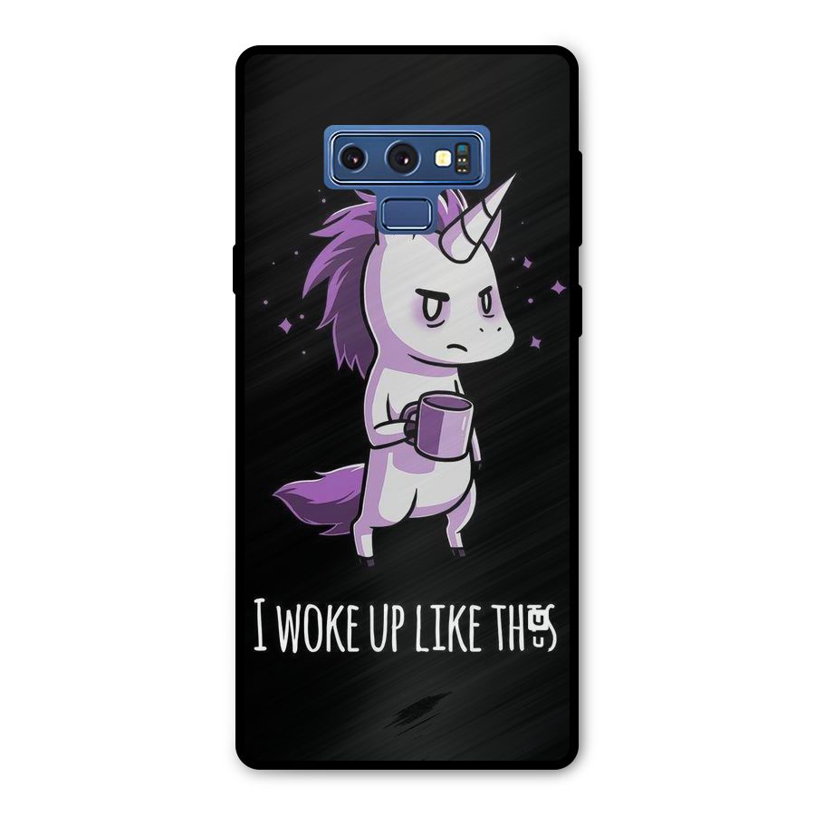 Unicorn Morning Metal Back Case for Galaxy Note 9