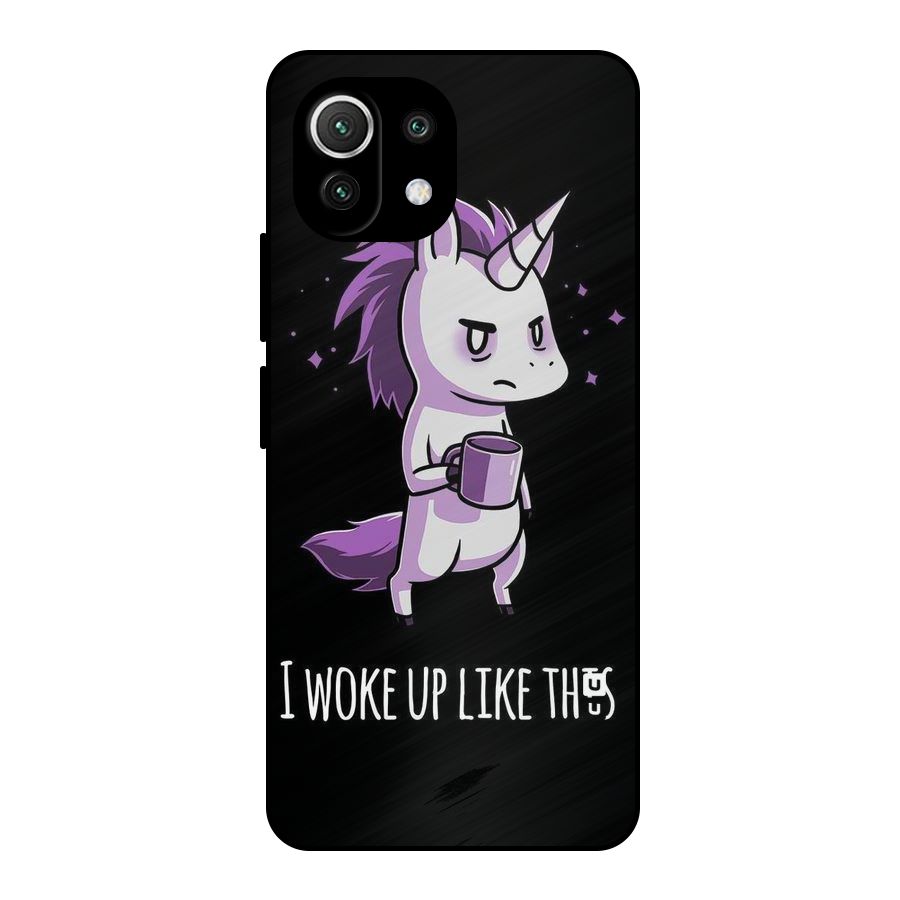 Unicorn Morning Metal Back Case for Mi 11 Lite NE 5G