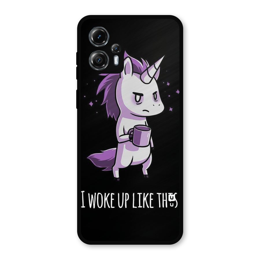 Unicorn Morning Metal Back Case for Moto G13