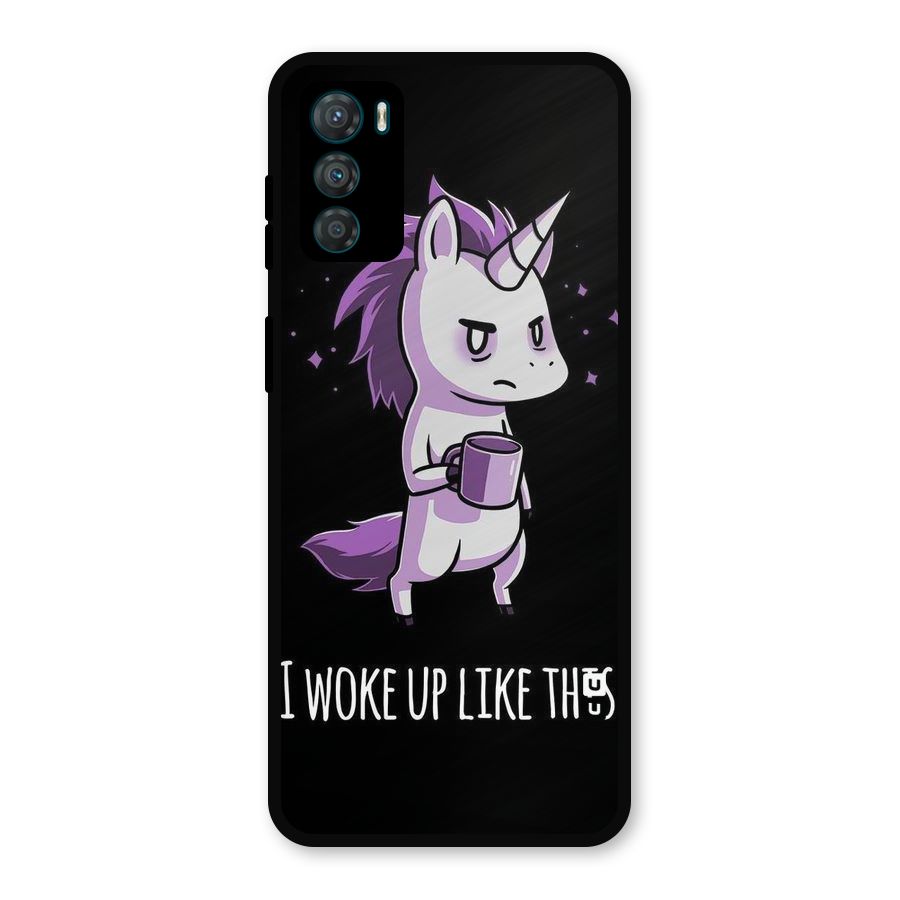 Unicorn Morning Metal Back Case for Moto G42