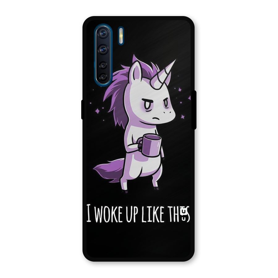 Unicorn Morning Metal Back Case for Oppo F15