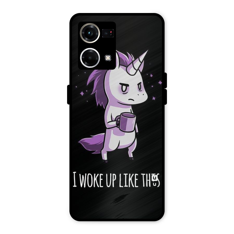 Unicorn Morning Metal Back Case for Oppo F21s Pro 4G