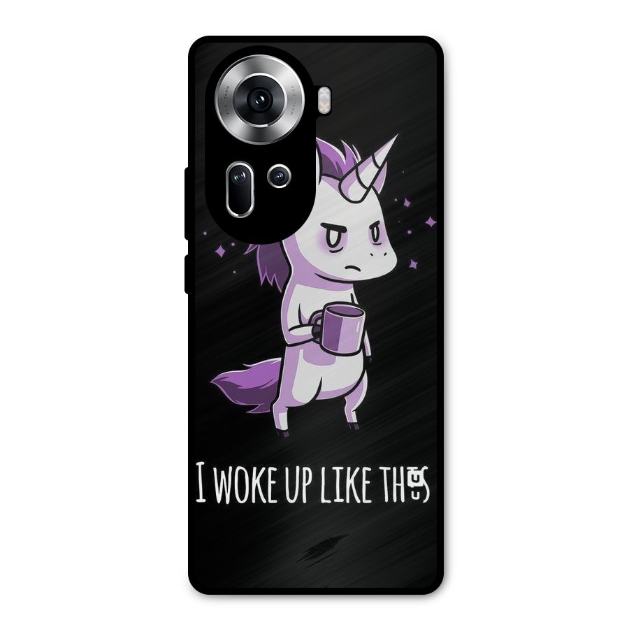 Unicorn Morning Metal Back Case for Oppo Reno11 5G