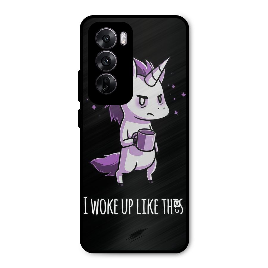 Unicorn Morning Metal Back Case for Oppo Reno12