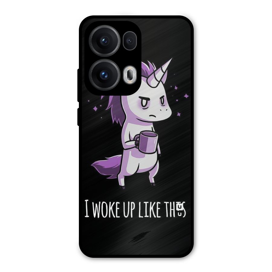 Unicorn Morning Metal Back Case for Oppo Reno13 Pro