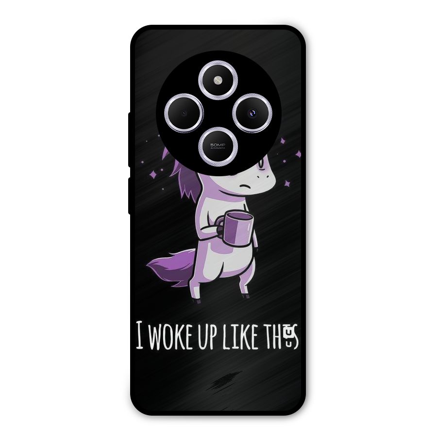 Unicorn Morning Metal Back Case for Poco C75 5G