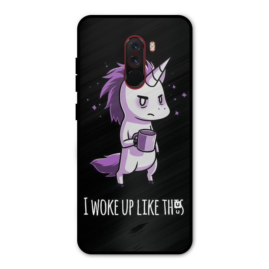 Unicorn Morning Metal Back Case for Poco F1