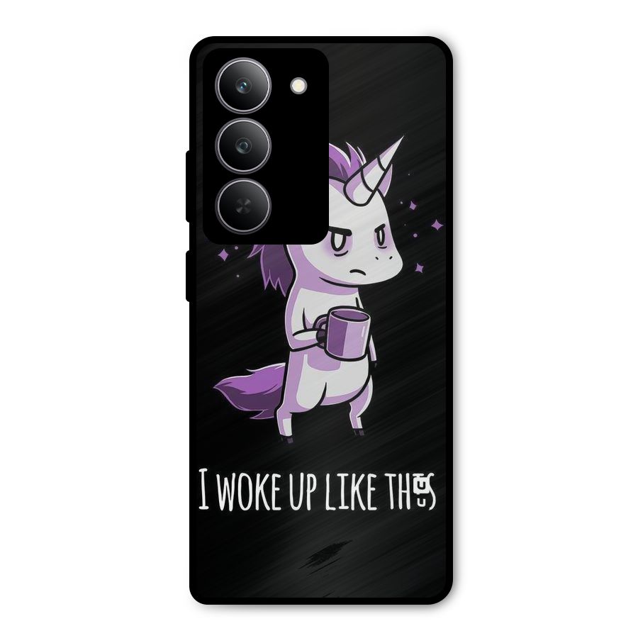 Unicorn Morning Metal Back Case for Realme 14x