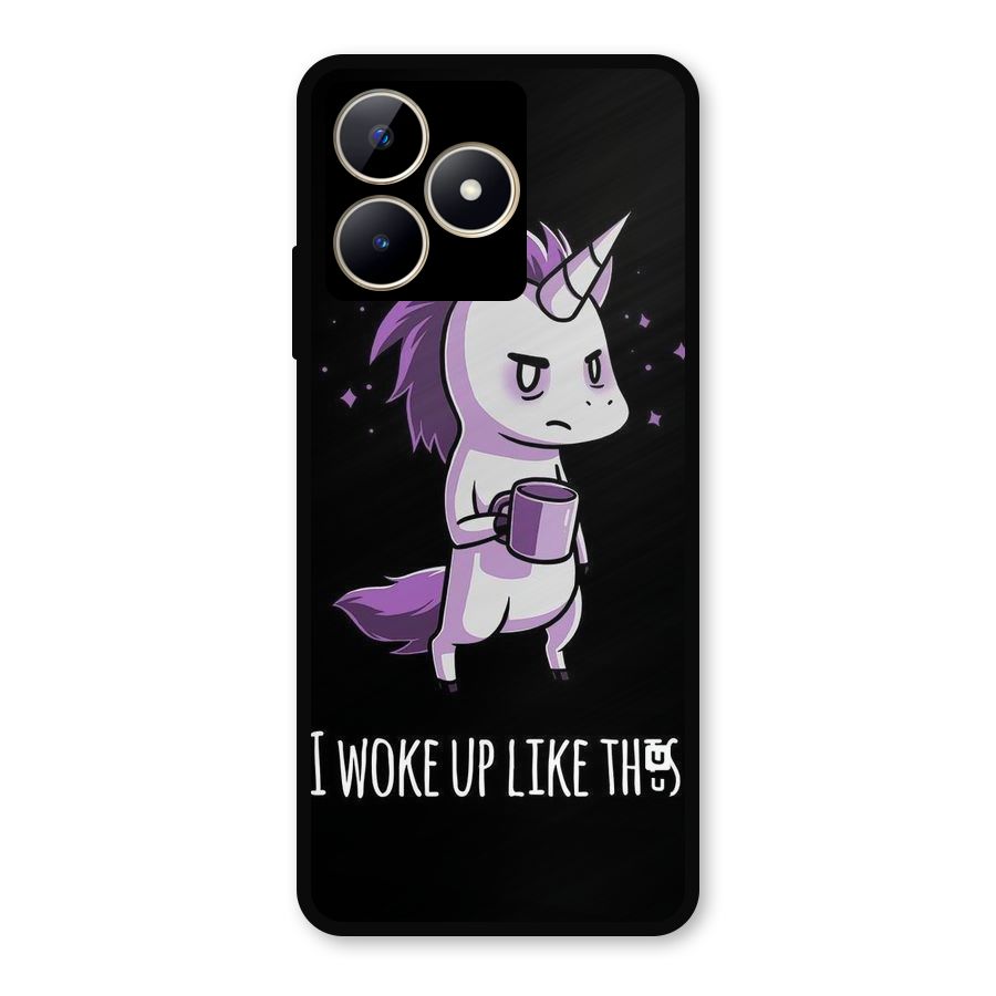 Unicorn Morning Metal Back Case for Realme Narzo N53