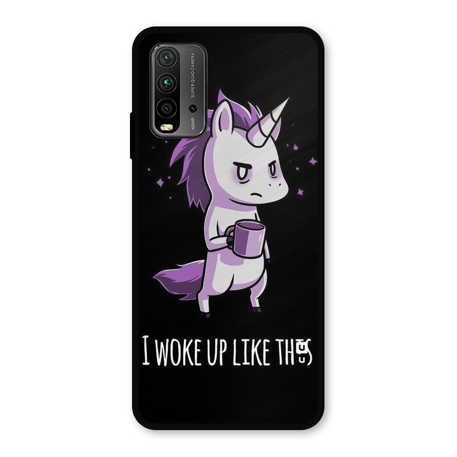 Unicorn Morning Metal Back Case for Redmi 9 Power