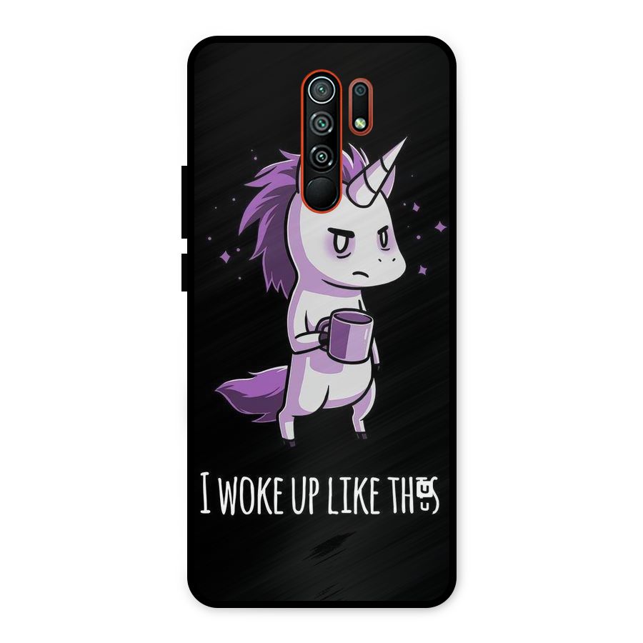 Unicorn Morning Metal Back Case for Redmi 9 Prime