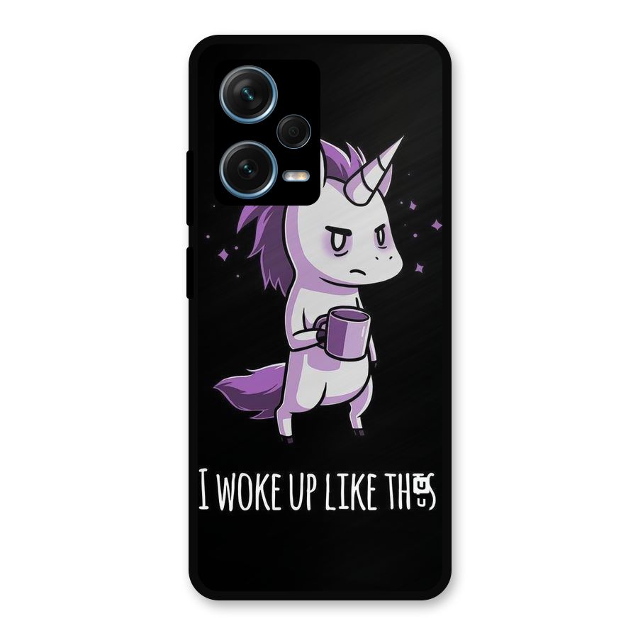Unicorn Morning Metal Back Case for Redmi Note 12 Pro Plus 5G