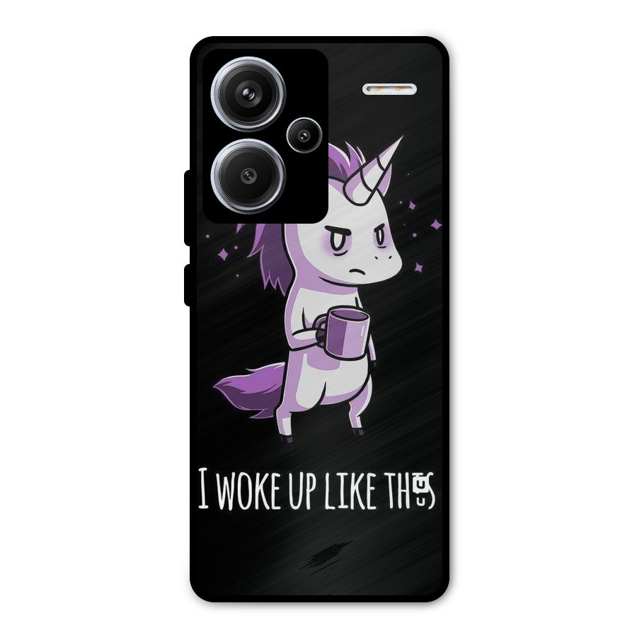 Unicorn Morning Metal Back Case for Redmi Note 13 Pro Plus