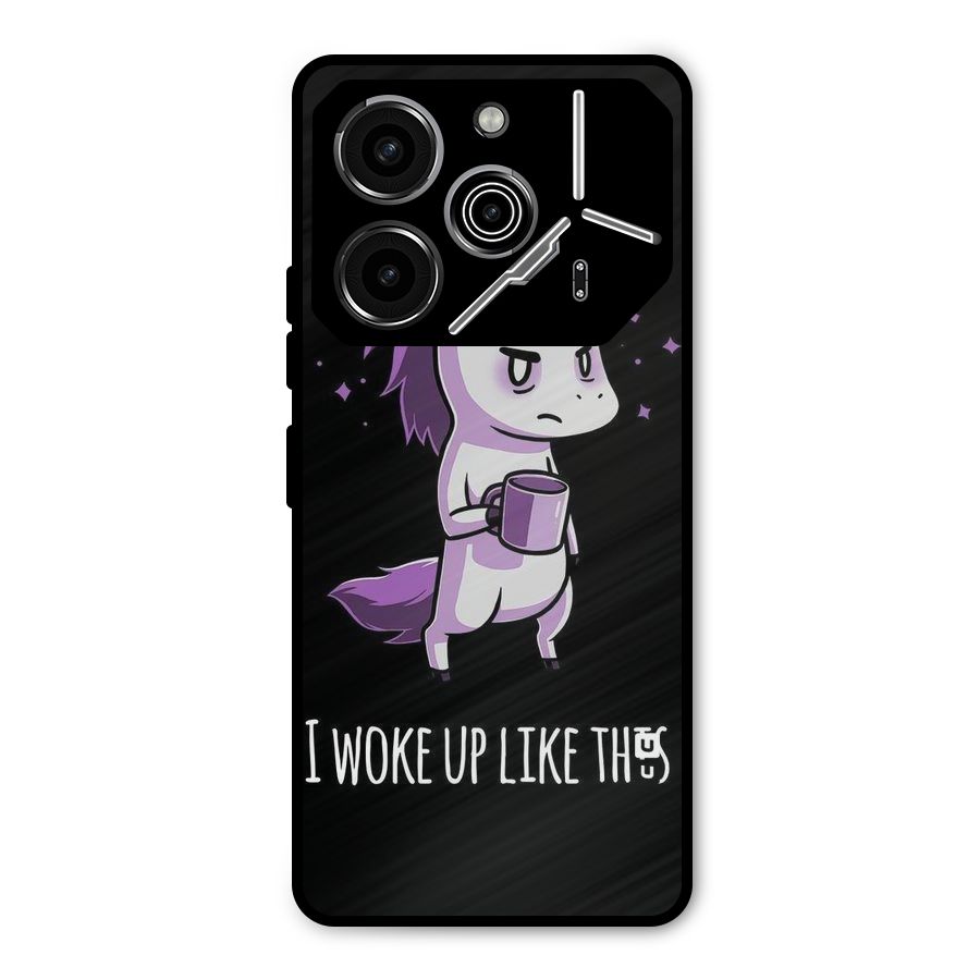 Unicorn Morning Metal Back Case for Tecno Pova 6 Pro