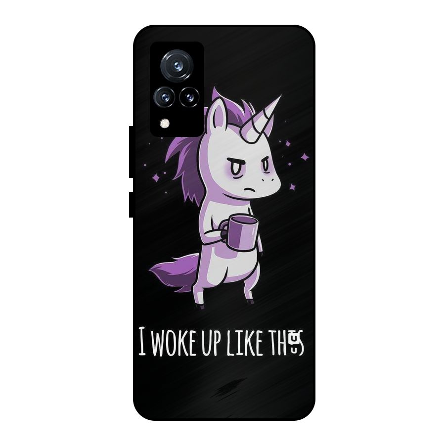 Unicorn Morning Metal Back Case for Vivo V21 5G