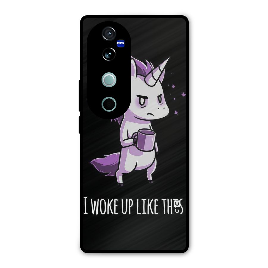 Unicorn Morning Metal Back Case for Vivo V40 Pro