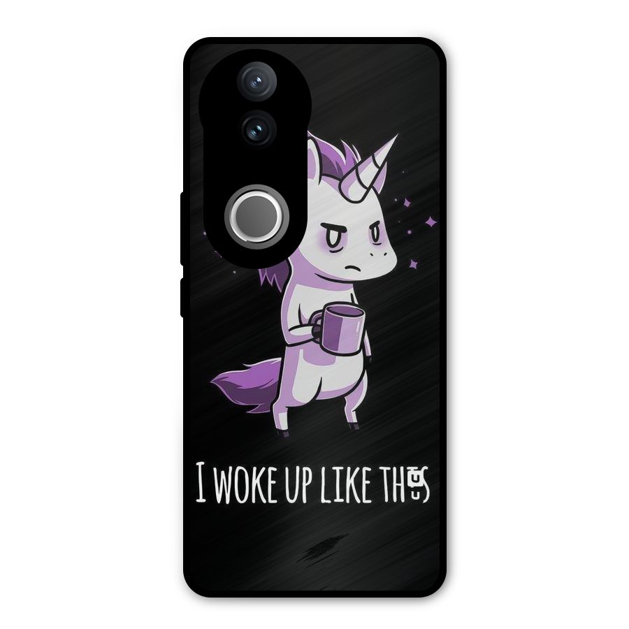 Unicorn Morning Metal Back Case for Vivo V50e