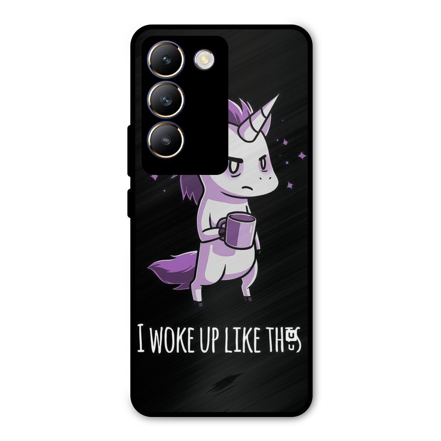 Unicorn Morning Metal Back Case for Vivo Y200e