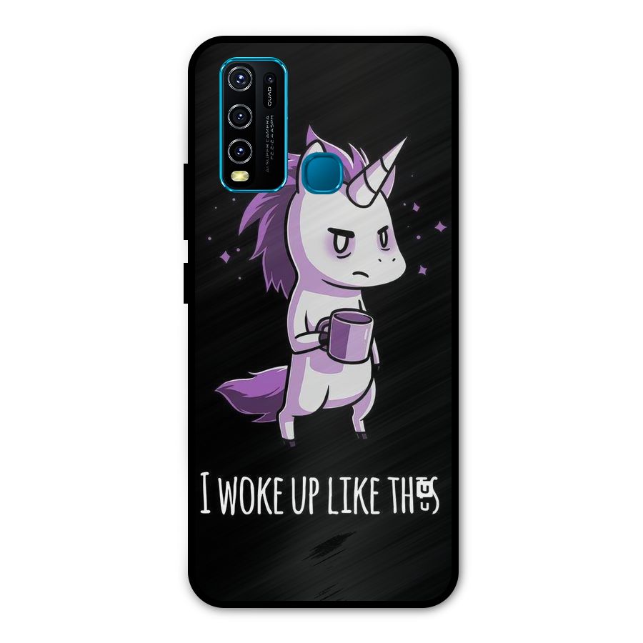 Unicorn Morning Metal Back Case for Vivo Y30
