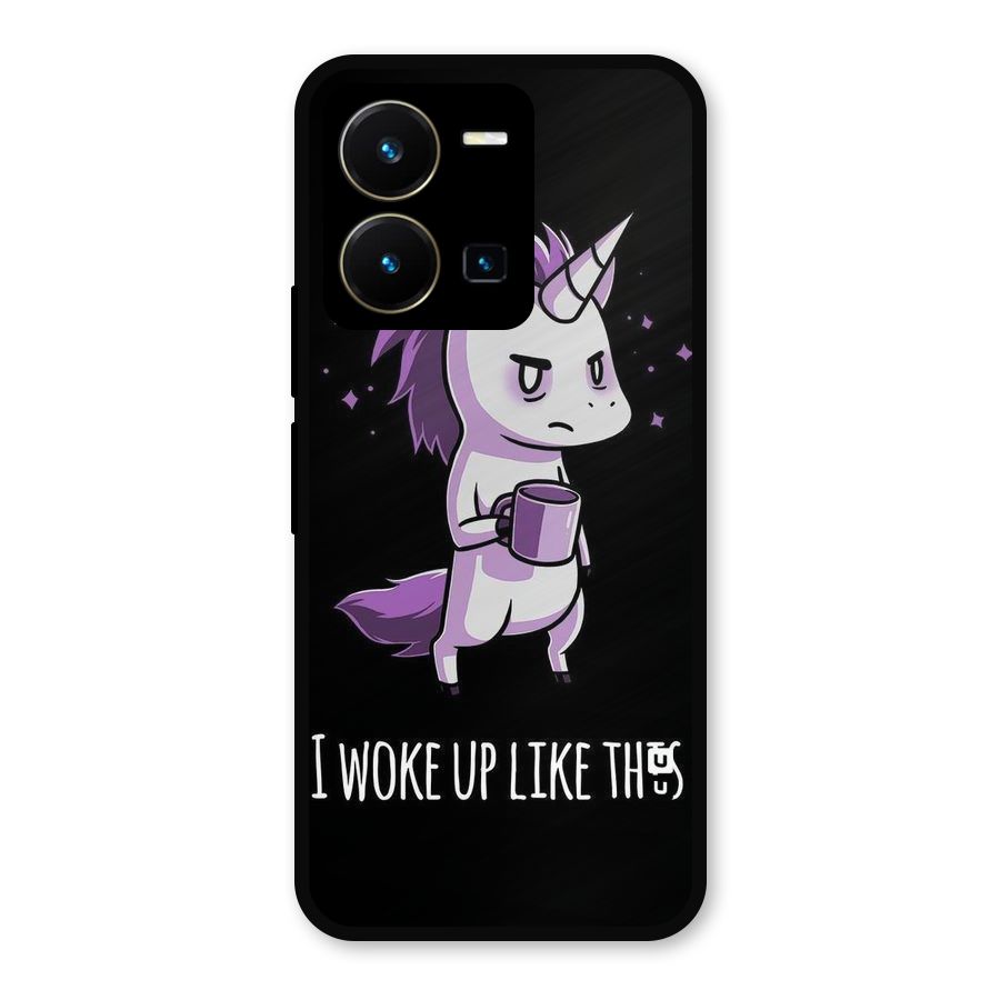 Unicorn Morning Metal Back Case for Vivo Y35