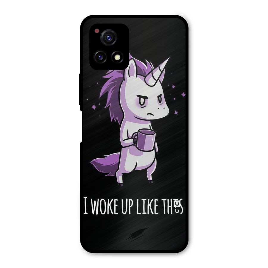 Unicorn Morning Metal Back Case for Vivo Y72 5G