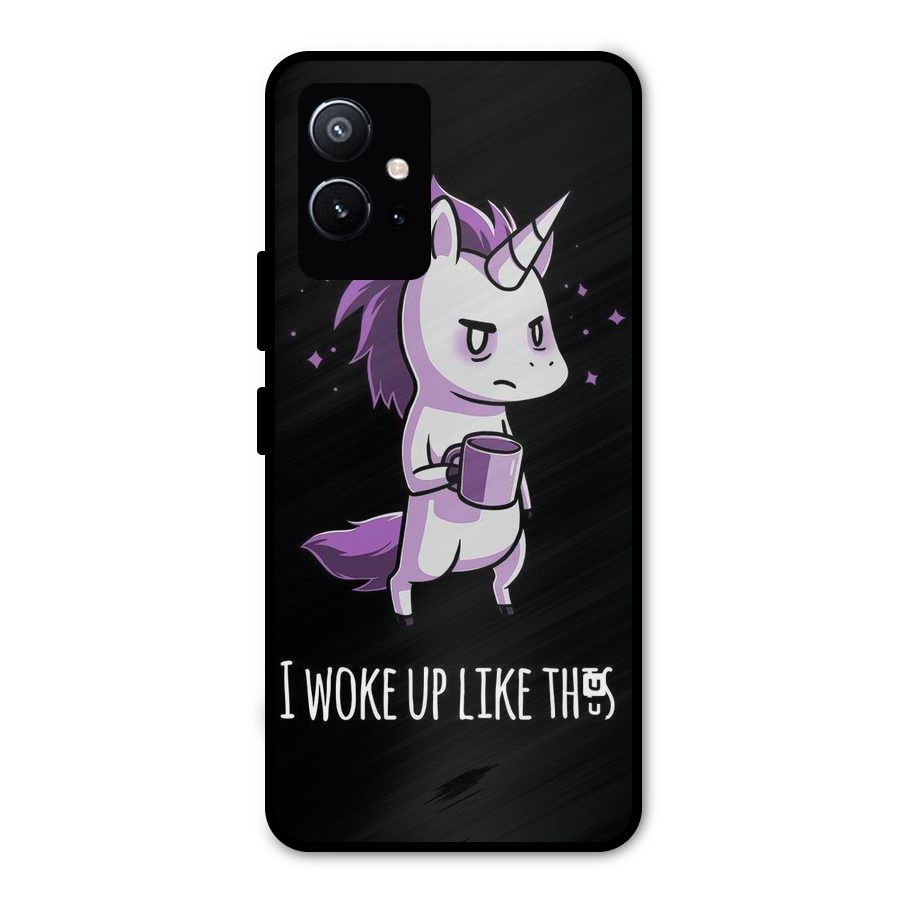 Unicorn Morning Metal Back Case for Vivo Y75 5G