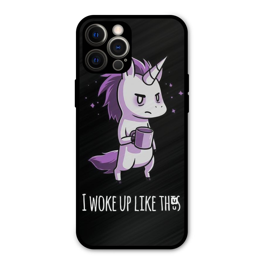 Unicorn Morning Metal Back Case for iPhone 12 Pro Max