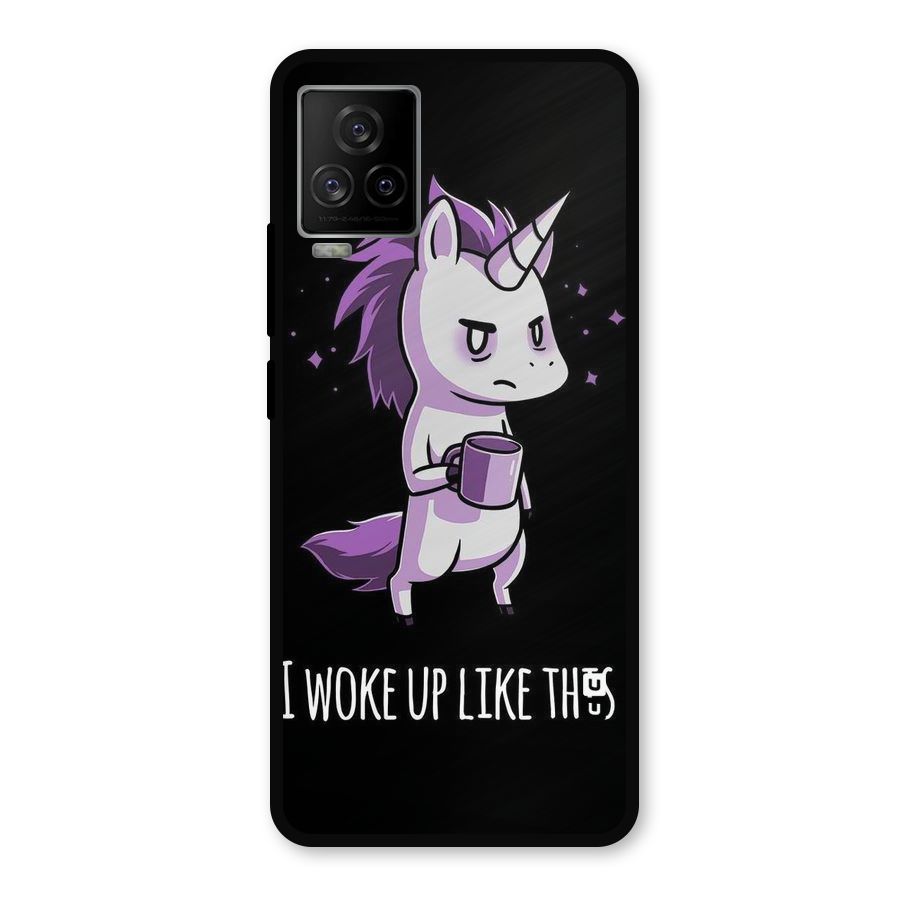 Unicorn Morning Metal Back Case for iQOO 7 Legend 5G