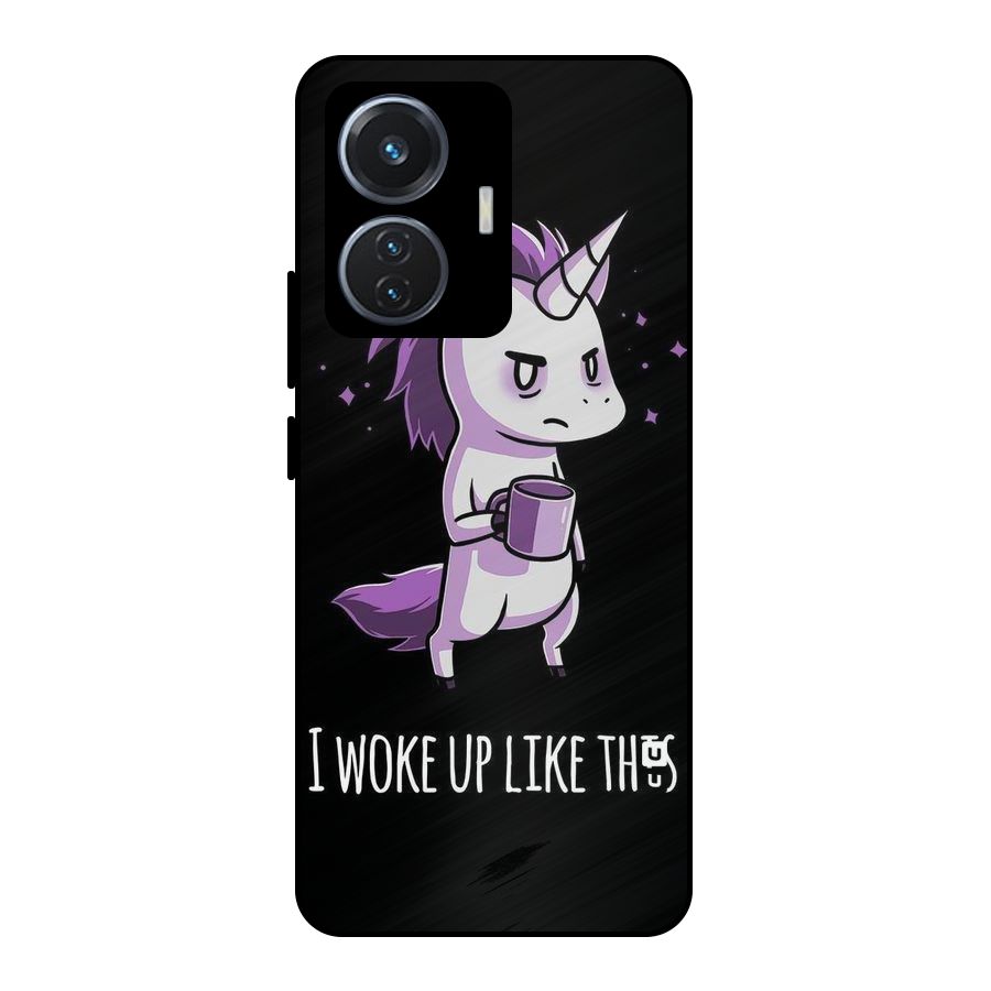 Unicorn Morning Metal Back Case for iQOO Z6 44W